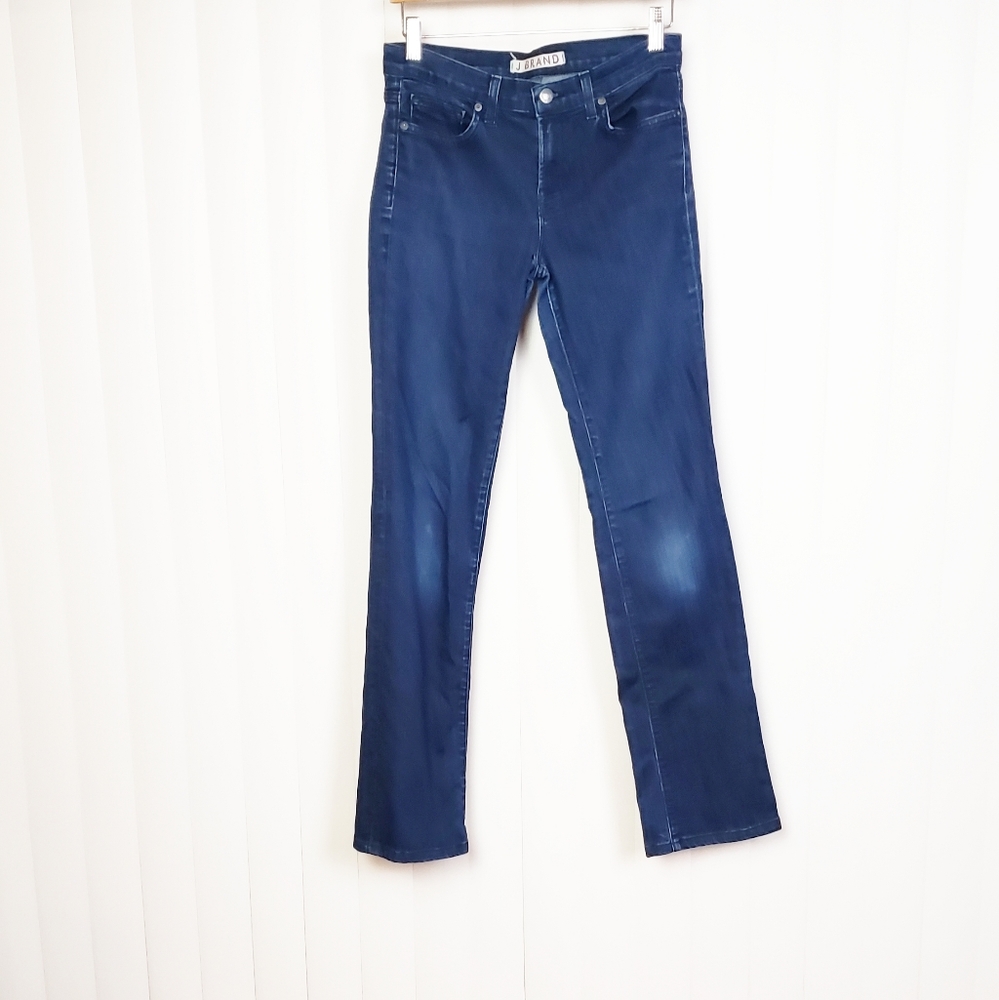 J BRAND Straight Leg Midrise Dark Blue Jeans 27